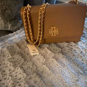 Tory Burch Adjustable Shoulder Bag (Bark)